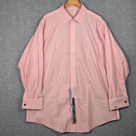 Brooks Brothers Other - Brooks Brothers NEW Men 17 33 Classic Fit Dress Shirt Pink *Monogrammed* French